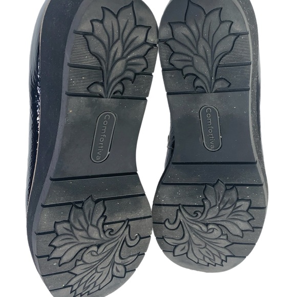 Comfortiva Shiny Black Loafers - Picture 7 of 7